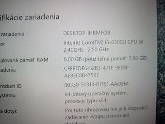 rozpredám na diely notebook Lenovo thinkpad T460 - 4