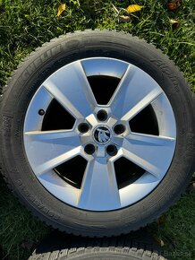 Škoda 16” 5x112, 205/55 R16 obuté zimné pneu - 4