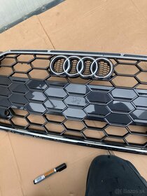 audi a5 f5 lift 20- maska chrom mrizka s-line - 4