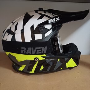 Motokrosová přilba IMX + brýle Raven - 4