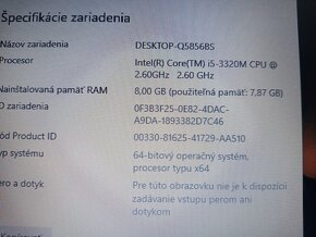 predám Hp elitebook 8470p , Intel i5 , 8gb ram , 256gb ssd - 4