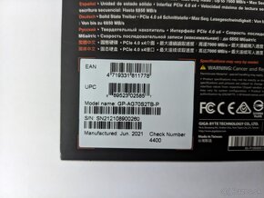 GIGABYTE AORUS Gen4 7000s Premium 2TB v záruke / nepoužité - 4