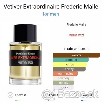 Pánsky parfém Vetiver Extraordinaire Frederic Malle - 4