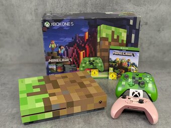 Xbox One S Minecraft edícia, ovládač, hra Minecraft - 4