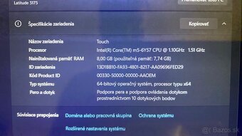 Dell latitude 5175, 2v1,  11” dotykový display - 4