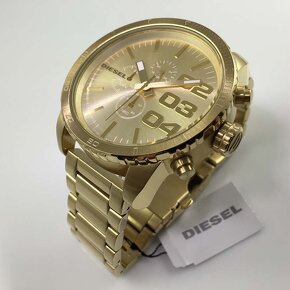 Zlaté hodniky DIESEL - Chronograph Gold, Originál s balením - 4