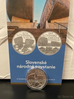 Slovenské strieborné zberateľské 10€ mince proof, BK - 4