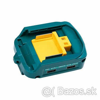 Adaptér pro Aku Makita 18V, s nabíjením 2xUSB a LED - 4