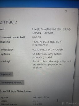 Dell Vostro P88G i5 8250u/ RAM 8gb/ SSD 250gb / Win10 PRO - 4