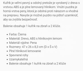 Kufrík na dve malé zbrane 47x26x8,3 - 4