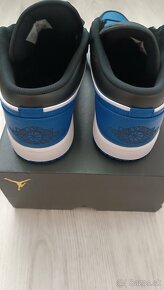 Nike Air Jordan 1 Low White/Royal Blue veľ. 45,5 - 4