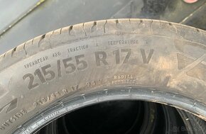 Predám letné pneumatiky CONTINETAL 215/55 R17 V 94V - 4