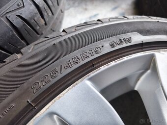 Alu disky 5x114,3 r19 na Mazda 6 letné pneumatiky 225/45 r19 - 4