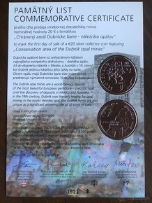 Euro sada 20€ Dubnicke Opálové bane 2014 Proof - 4