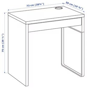 predám stôl Micke Ikea - 4