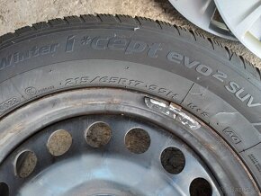 Sada plechových kolies 5x112R17+pneu 215/65R17 - 4