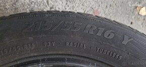 Predám letné pneu Matador 215/55 R16 - 4