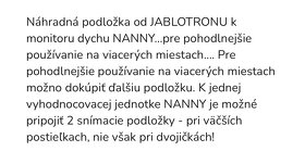 Náhradná podložka k monitoru dychu JABLOTRON NANNY - 4