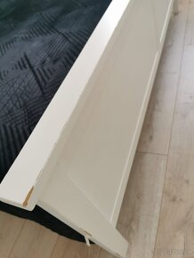 IKEA HEMNES Rám postele , biela morená,  180x200 - 4