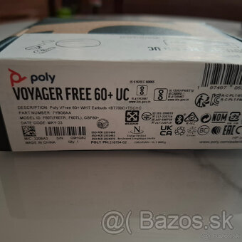 Predam kvalitny novy headset Poly Voyager Free 60+ UC - 4