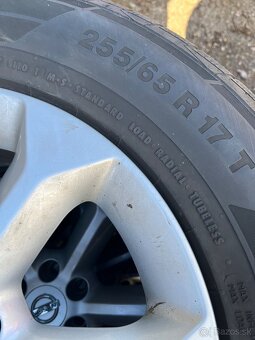 255/65 R17 110T letné  pneumatiky Continental disky Nissan - 4