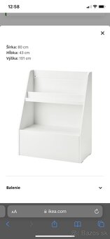 Knižnica / skrinka so zásuvkou na knihy Ikea Bergig - 4