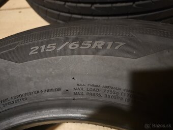 Úplne nove letné Hankook Ventus Prime 3X 215/65/R17 - 4