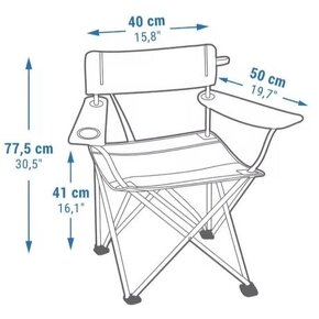 Skladacie kempingové kreslo - 4