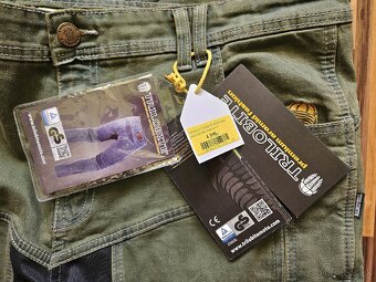 Kevlarové rifle Trilobite Slim Fit Long Dark Khaki - 4