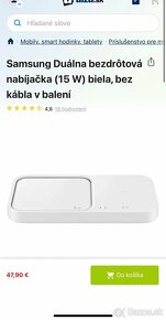 Samsung Duálna bezdrôtová nabíjačka (15 W) biela - 4