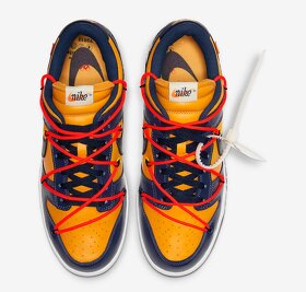 Nike dunk x off white “dark blue&yellow” - 4