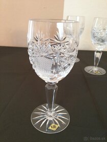 Krištáľové poháre na stopke ,váza, misa, popolník 100%-ný - 4