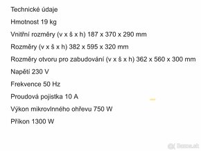 Vstavaná Mikrovlná rúra Bauknecht EMWP 9238 PT - 4