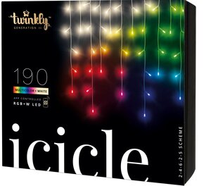 Twinkly Icicle - LED cencúle - 5M - 190 LED RGB+White - 4