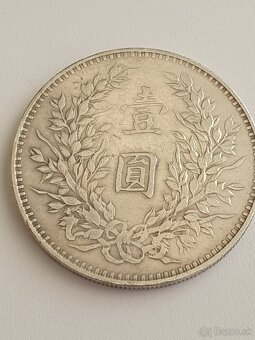 1914 Čínska strieborná minca Yuan Shikai VZÁCNA - 4