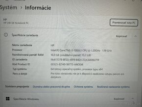 HP 240 G8 - INTEL i3, 16GB RAM, 128GB M2 SSD - 4