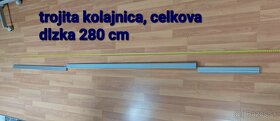 Trojitá garníža kolajnica na panelové závesy IKEA Kvartal - 4