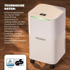 ODVLHČOVAČ SUŠIČ 200W 12L/DEŇ -- nepoužité-- - 4