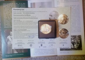 10 euro /proof/Janko Jesenský+pamätný list - 4