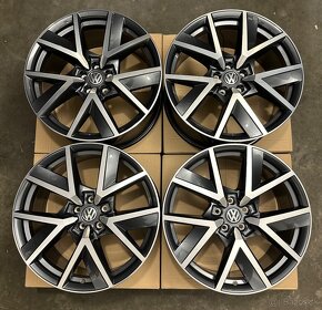 Nepoužité hliníkové disky 5x112 R20 VW Braga - Touareg RLine - 4