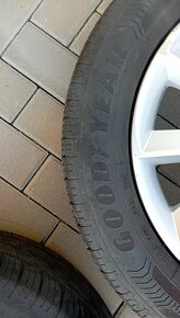 Disky Škoda R16 5x112 + letné pneumatiky - 4