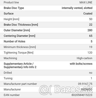 Predné kotúče Brembo VAG - 4