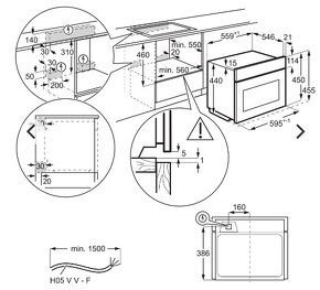 Vstavaná kompaktná rúra séria 600 Solo Microwave & Grill - 4