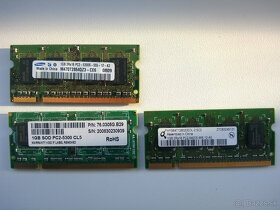 RAM Pamäte 4 GB, 2GB, 1 GB, 256 MB pre notebooky - 4