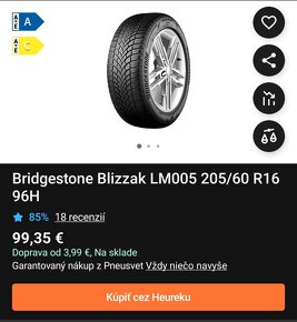 205/60 R16 zimné Bridgestone - 4