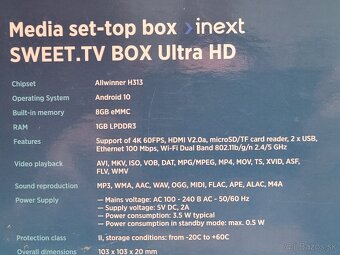 Sweet.tv android box + 3 mesiace predplatné Sweet.tv - 4