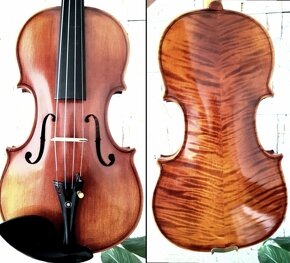 husle 4/4 model Stradivari tiger stripes - 4