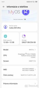 Nubia Z60 Ultra 12+12/256Gb aj vymenim - 4