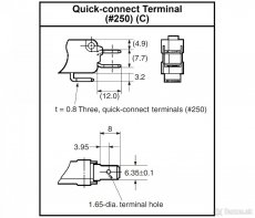 16Amp  SPDT ╍ Mikrospínače s kladkou, 'long lever' 1.23N - 4