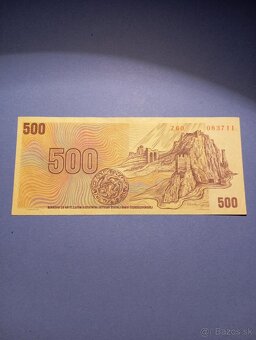 bankovka 500kčs 1973 slovenský kolok - 4